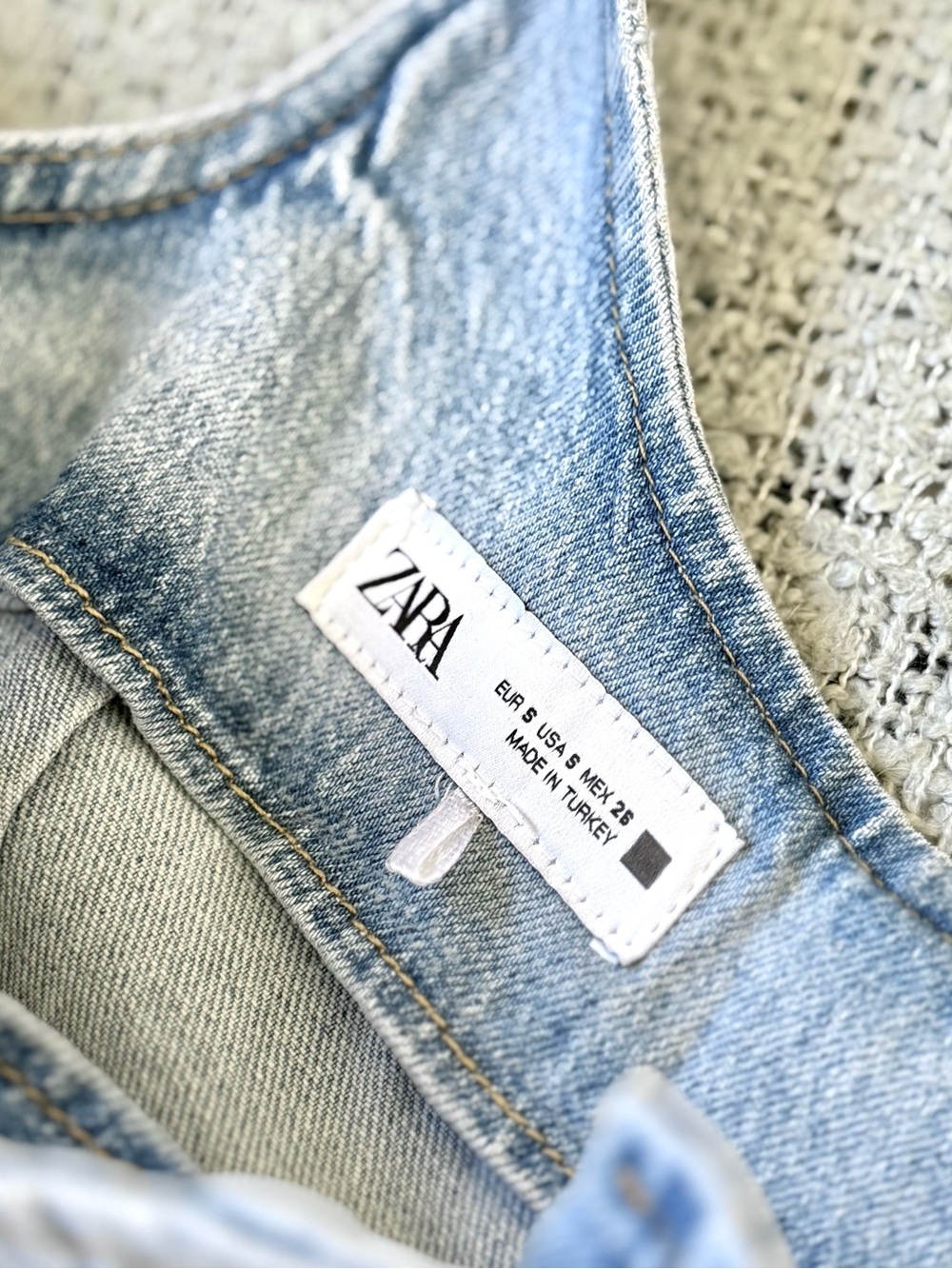 Zara Light Blue Denim Button-Front Maxi Dress Size S - Picture 3 of 10